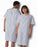 Medline Blended Patient Gowns - Patient Gown with Angle Back and Side Ties, Snowflake Print, One Size Fits Most - MDTPG2RTSSNO