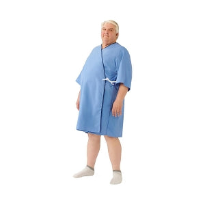 patient dressing gowns Medline General Use Oversize Patient Gown with Side Ties, Freesia Print, 3XL, 12/case