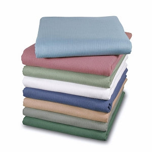 Medline Shamrock Ribcord Thermal Spreads - Shamrock Bedspread, White, 76" x 110", 12/Case - MDTSB4B25WHI