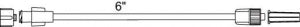 Smiths Medical Standard Bore Extension Sets - Extension Set with Male Luer Lock, 6", 0.7 mL Priming Volume - MX452FL