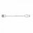 Smiths Medical Pressure Monitor Lines / Tubing - PVC Pressure Monitoring Tubing with Male / Male Luer Lock, Clear, 24" - MX572