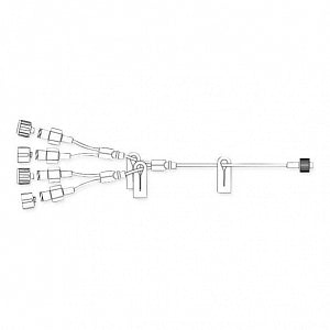 Smiths Medical Standard Bore Extension Sets - Mini Quadrafuse Extension Set, Male and Female Luer Lock - QF140