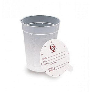 Inteplast Nonsterile Specimen Containers - Specimen Container with Yellow Lid, Nonsterile, 3 oz. - P02-B902-1YN
