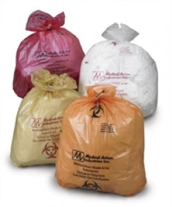Inteplast Group Autoclavable Biohazard Waste Bags - Biohazard Waste Bag, Autoclavable, Red Print, 2.0 mil, 8" x 12" - 5001