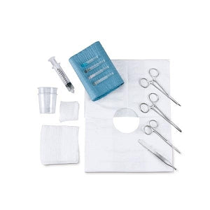 Owens and Minor Laceration Trays - Laceration Kit with Needles and Syringes - 68717