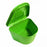 Inteplast Group Denture Cups - Denture Cup with Hinged Lid, 2" x 4" x 3", Neon Green - H980-92
