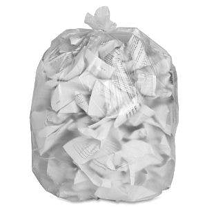 Inteplast Group High-Density Trash Can Liners - Trash Bag, Clear, 40" x 48", 14 Micron - RS404814N