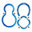 Cooper Surgical Lone Star Retractor Rings and Hooks - Lone Star Retractor Ring, Sterile Plastic, 14.1 cm x 14.1 cm - 3307G