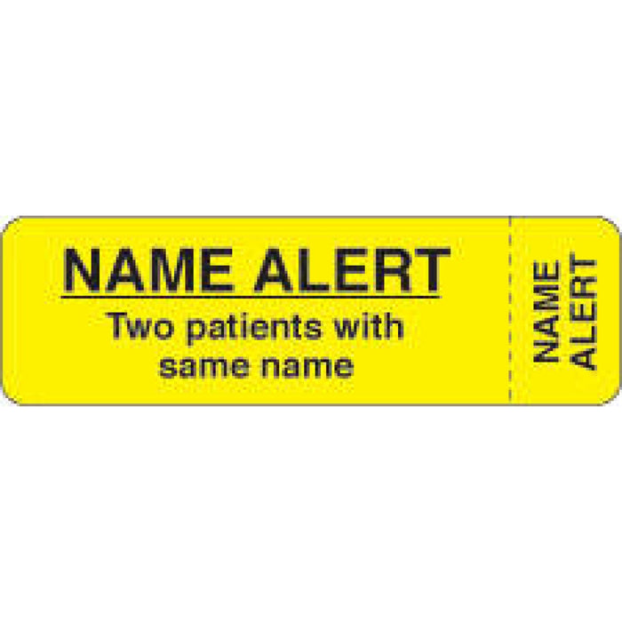 Name Alert Sign Printable Label Wraparound Paper Removable Name Alert Two 2 7/8