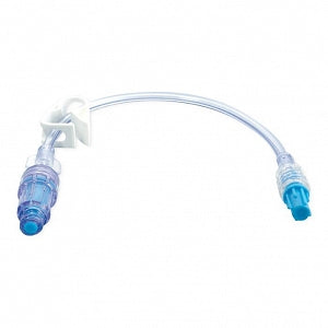 BD IV Extension Sets - 8" Minibore IV Extension Set with 1.15 mL Priming Volume, 2 Removable MaxPlus Needle-Free Connectors, 2 Removable Slide Clamps and Spin Male Luer Lock - MP9240-C