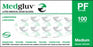 Medgluv PF Latex Exam Gloves - Exam Gloves, Textured, Latex, Powder-Free, Nonsterile, Size M - MG100M