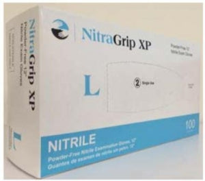 Medgluv NitraGrip XP Nitrile Exam Glove - Nitragrip Nitrile Chemo Exam Gloves, 12", Size L - MG50053