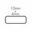Medgyn Products Disposable Square Loop Electrodes - Square Electrodes, Loop, Disposable, 10 mm x 10 mm - 028072