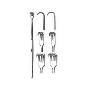 Miltex Rigid Neck Rake Retractors - RIGID SHAFT RETR 3 BL - 22221