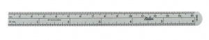 Integra Flexible Stainless Rulers - Flexible Stainless Ruler, Graduated, 6" x 1/2" - 18-660