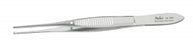 Integra Iris Tissue Forceps - Iris Tissue Forceps, Straight, 1 x 2 Teeth, 4" - 18-786