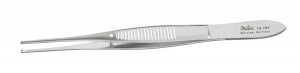 Integra Iris Tissue Forceps - Iris Tissue Forceps, Straight, 1 x 2 Teeth, 4" - 18-786