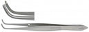 Integra Iris Tissue Forceps - Iris Tissue Forceps, Full Curve, 1 x 2 Teeth, 4" - 18-790