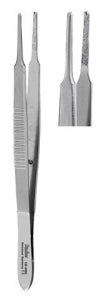 Integra McCullough Suturing Forceps - McCullough Utility Suturing Forceps, 4", 1 x 2 Teeth - 18-966