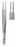 Integra McCullough Suturing Forceps - McCullough Utility Suturing Forceps, 4", 1 x 2 Teeth - 18-966