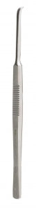 Miltex Instrume Joseph Nasal Scissors - McKenty Septal Elevator, Curved, 6", 5.2 mm Wide Blade - 21-63