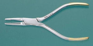 Miltex Instruments Co. Pin Puller - MX Pin Puller, Slender Tip, 1 cm Serrated Top Jaw and 1 cm Groove Opposing Jaw - 27-176TC