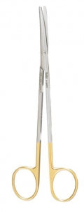 Miltex Carb-N-Sert Metzenbaum Scissors - Metzenbaum Scissors with Tungsten Carbide Inserts, Curved, 7" - 5-182TC