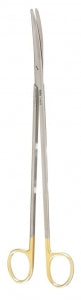 Miltex Carb-N-Sert Metzenbaum Scissors - Metzenbaum Scissors with Tungsten Carbide Inserts, Curved, 11" - 5-192TC