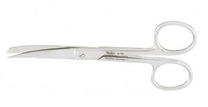 Miltex OR Std Pattn Op Scissors - OR Scissors, Curved, Sharp / Blunt, 4.5" - 15462