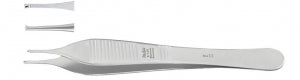 Miltex ADSON Tissue Forceps - Tissue Forceps, Adson, Delicate Tip, 1 x 2 Teeth, 4.75" - 6-120