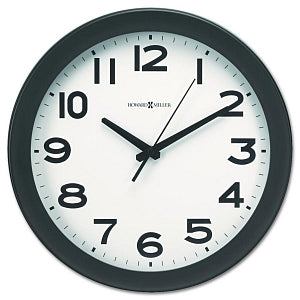 Howard Miller Kenwick Wall Clock - Kenwick Wall Clock, Quartz, 13-1/2", Black - 625-485