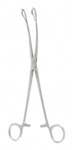 Miltex FOERSTER Sponge Forceps - Foerster Sponge Forceps, Curved, Serrated, 7" - 7-614