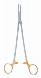 Integra Julian Needle Holder - Needle Holder, Curved, Fine, Serrated, 8.25" - 8-83TC