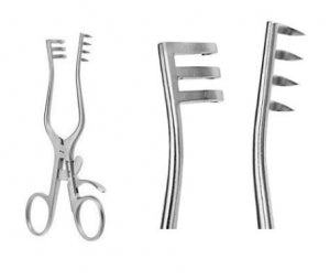 Miltex WEITLANER Retractors - Weitlaner Retractor, Sharp, 6.5", 3 x 4 Teeth - MH11-614