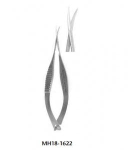 Miltex Instrum VANNAS Capsulotomy Scissors - MeisterHand Vanna Scissors, Curved, 3.25" - MH18-1622