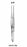 Integra Iris Tissue Forceps - Iris Tissue Forceps, Straight, 1 x 2 Teeth, 4" - MH18-786