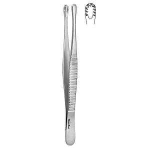 Miltex Instrum Russian Tissue Forceps - FORCEPS, TISSUE, RUSSIAN, 10IN - MH6-145
