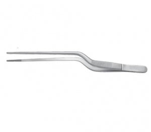 Integra LifeSciences Jansen Dressing Forceps - Jansen Dressing Forceps, Bayonet Handle, Serrated Tip, 4-1/2" - PM-4279