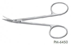 Miltex Instrument C Converse Scissors - Converse Angled Scissors, Semisharp, 4-1/8" - PM-6450