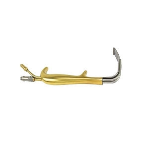 Miltex Instrument Co TBTS-Style Fiber Optic Retractors - TBTS-Style Retractor without Teeth, Fiber Optic, 90 mm x 24 mm - PM-901FO