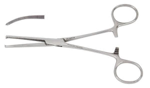 Miltex VANTAGE Hemostatic Forceps - Vantage Kocher Forceps, 5-1/2", Curved - V97-68