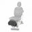 Midmark 630 Exam Table - Footrest Assembly for 630 Exam Table, Fossil Grey - 028-0811-238