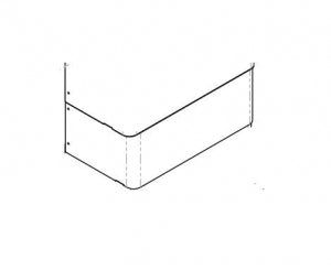 Midmark Corporation Parts for Midmark Barrier-Free Podiatry Procedure Chairs - Shroud Assembly for Mid-Outer Section of Midmark 647 Podiatry Procedure Chair - 029-3081-00