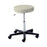 Air Lift Stool with Foot Release and Back, Fossil