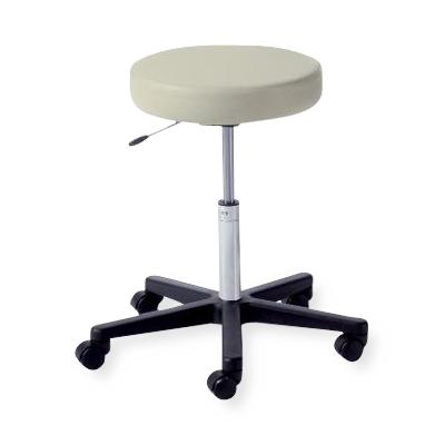 Air Lift Stool with Foot Release and Back, Spruce