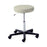 Air Lift Stool with Foot Release and Back, Spruce
