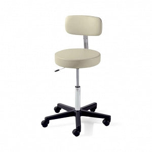 Midmark Ritter 273 Air Lift Stool with Backrest - STOOL, W/BACK, 273, LOCK CASTERS, OBSIDIAN - 273-004-857
