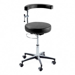 Midmark Ritter 279 Air Lift Surgeon Stools - Ritter 279 Surgeon Stool, Air Lift Base, Adjustable Handle, Obsidian - 279-001-857