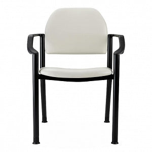 Midmark 280 Upholstered Side Chairs - 280 Upholstered Single Side Chair with No Arms, Black - 280-001-857