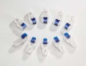 Midmark Corp. IQecg System and Accessories - Clear ECG Clips, Pack of 10 (4 mm and Snap) - 3-047-0005